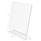 Deflecto Stand Up Sign Holder, Side Load, Portrait, 8-1/2"x11", Clear DEF69701 - alternate 7